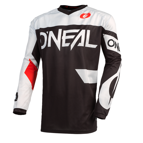 CAMISOLA O´NEAL 2021 ELEMENT RACEWEAR - BRANCO / PRETO 