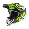 CAPACETE O´NEAL 2021 2SRS SPYDE 2.0 - AZUL / BRANCO / AMARELO NEON