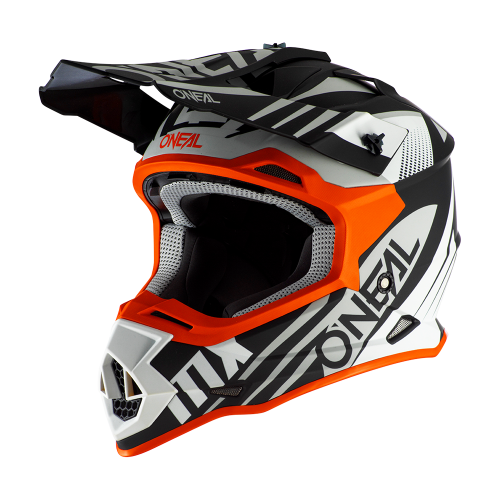 CAPACETE O´NEAL 2021 2SRS SPYDE 2.0 - PRETO / BRANCO / LARANJA