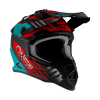 CAPACETE O´NEAL 2021 2SRS SPYDE 2.0 - PRETO / AZUL PETROLEO / VERMELHO