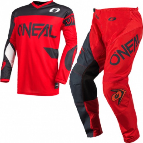 CONJUNTO O´NEAL 2021 ELEMENT RACEWEAR - VERMELHO / CINZA
