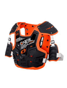 PEITORAL O´NEAL 2021 PXR STONE SHIELD - PRETO / LARANJA