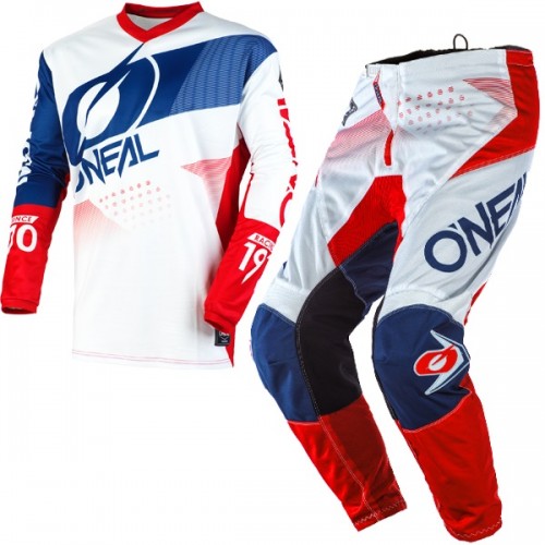 CONJUNTO O´NEAL 2021 ELEMENT FACTOR - BRANCO / AZUL / VERMELHO