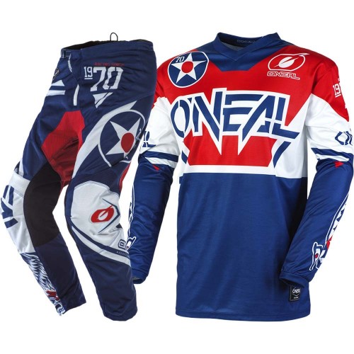 CONJUNTO O´NEAL 2021 ELEMENT WARHAWK - AZUL / VERMELHO