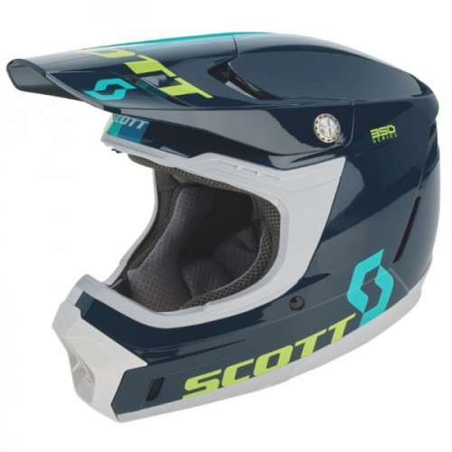 CAPACETE SCOTT 350 EVO PLUS TRACK ECE - AZUL / TEAL