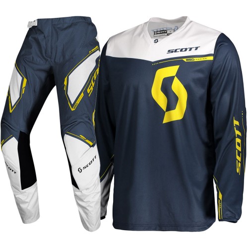 CONJUNTO SCOTT 2020 350 DIRT - AZUL / AMARELO