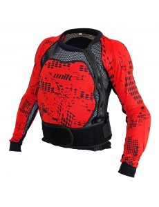 PEITORAL INTEGRAL UNIK SOFT RACING PX-01 - VERMELHO / PRETO